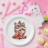 Chinese New Year Horse 2026 Zodiac Papieren Bordje (Feest)