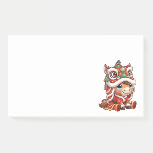 Chinese New Year Horse 2026 Zodiac Post-it® Notes (Voorkant)