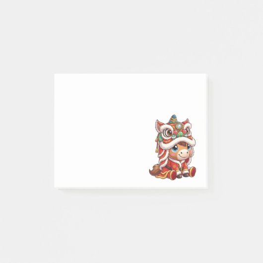 Chinese New Year Horse 2026 Zodiac Post-it® Notes (Voorkant)
