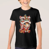 Chinese New Year Horse 2026 Zodiac Tri-Blend Shirt (Voorkant)