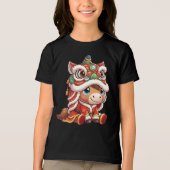 Chinese New Year Horse 2026 Zodiac Tri-Blend Shirt (Voorkant)