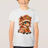 Chinese New Year Horse 2026 Zodiac Tri-Blend Shirt (Voorkant)