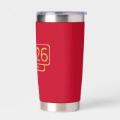 Chinese New Year Horse Perfect Gift Geïsoleerde Drinkbeker (Links)