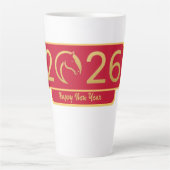 Chinese New Year Horse Perfect Gift Latte Mok (Voorkant)