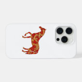 Chinese New Year Horse with Dragon Phoenix  iPhone Hoesje (Achterkant horizontaal)