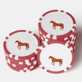 Chinese New Year Horse with Dragon Phoenix  Poker Chips (Opstapeling)