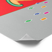 Chinese New Year Kids Lion Dance and Lantern Poster (Hoek)