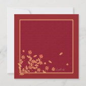 Chinese New Year Lantern Holiday Card Kaart (Achterkant)