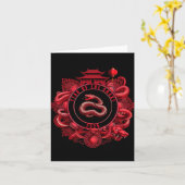 Chinese New Year Lunar New Year Of The Snake 2025 Kaart (Gele Bloem)