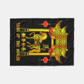 Chinese New Year Lunar New Year Year Of The Horse  Fleece Deken (Voorkant (Horizontaal))