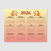 Chinese New Year of Horse 2026 Calendar  (Voorkant)