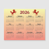 Chinese New Year of Horse 2026 Calendar  (Voorkant)