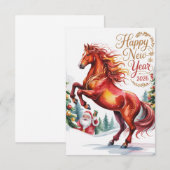 Chinese New year of the Horse 2026 Bedankkaart (Voorkant / Achterkant)