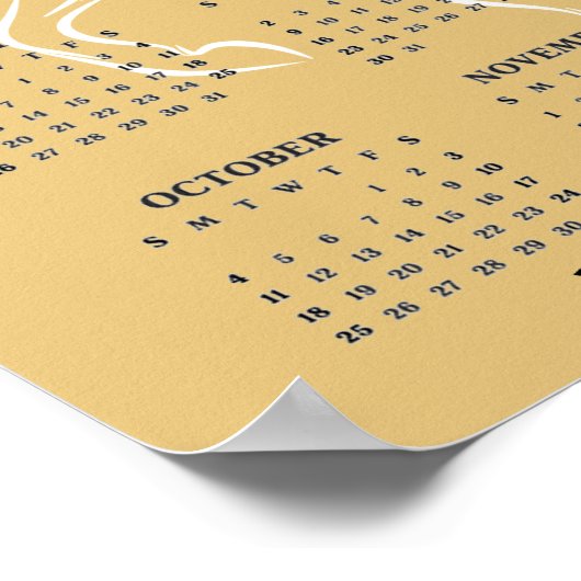 Chinese New Year of the Horse 2026 Calendar Poster (Hoek)