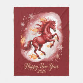 Chinese New year of the Horse 2026 Fleece Deken (Voorkant)