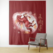 Chinese New year of the Horse 2026 Wandkleed (In situ)