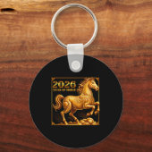 Chinese New Year Of The Horse Chinese Zodiac Year  Sleutelhanger (Voorkant)
