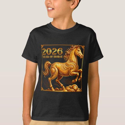 Chinese New Year Of The Horse Chinese Zodiac Year T-shirt (Voorkant)