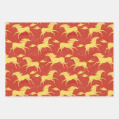 Chinese New Year of the Horse  Inpakpapier Vel (Voorkant 2)