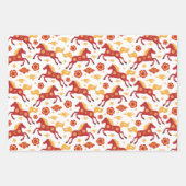 Chinese New Year of the Horse Inpakpapier Vel (Voorkant 2)