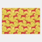 Chinese New Year of the Horse  Inpakpapier Vel (Voorkant 2)