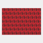 Chinese New Year of the Horse  Wrapping Paper Shee (Voorkant 3)