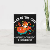 Chinese New Year Of The Tiger 2022  Kaart (Voorkant)
