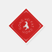 Chinese New Year Origami Horse Servet (Hoek)