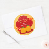 Chinese New Year Stickers - 2 Oranges (Envelop)