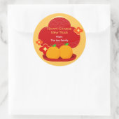 Chinese New Year Stickers - 2 Oranges (Tas)