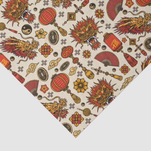 Chinese New Year  Tissuepapier (Detail)