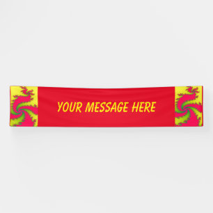 Chinese nieuwe jaardrakenfractal Custom Banner