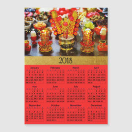 Chinese nieuwe jaarkalender 2018 Magnetische fotok