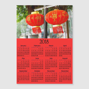 Chinese nieuwe jaarkalender 2018 Magnetische fotok