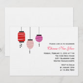 Chinese nieuwe jaarlantaarns kaart (Voorkant / Achterkant)