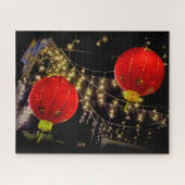 Chinese nieuwe jaarlantaarns legpuzzel (Horizontaal)