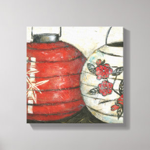 Chinese nieuwe jaarlantaarns met Floral Print