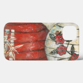 Chinese nieuwe jaarlantaarns met Floral Print Case-Mate iPhone Case (Achterkant (horizontaal))