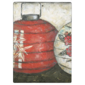 Chinese nieuwe jaarlantaarns met Floral Print Klembord (Achterkant)