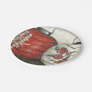 Chinese nieuwe jaarlantaarns met Floral Print Papieren Bordje