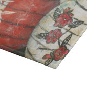 Chinese nieuwe jaarlantaarns met Floral Print Snijplank (Hoek)