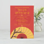 Chinese Nieuwjaar Aangepaste Uitnodiging van de Pa (Staand voorkant)