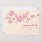 Chinese Nieuwjaar Aangepaste Uitnodiging van de Pa (Voorkant)