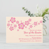 Chinese Nieuwjaar Aangepaste Uitnodiging van de Pa (Staand voorkant)