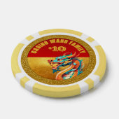 Chinese Nieuwjaar Dragon gepersonaliseerde foto Po Poker Chips (Enkel)