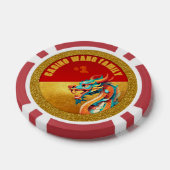 Chinese Nieuwjaar Dragon gepersonaliseerde foto Po Poker Chips (Enkel)