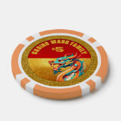 Chinese Nieuwjaar Dragon gepersonaliseerde foto Po Poker Chips (Enkel)