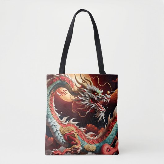 Chinese Nieuwjaar Dragon Zodiac Verjaardag TB03 Tote Bag (Voorkant)