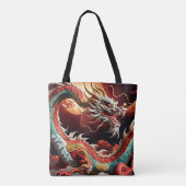 Chinese Nieuwjaar Dragon Zodiac Verjaardag TB03 Tote Bag (Achterkant)