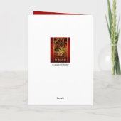 Chinese Nieuwjaar Geiten 2015 Chinese Tapestry 2 Feestdagen Kaart (Achterkant)